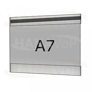 Plastová kapsa antireflexní A7 na šířku typ C 1x magnet