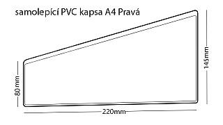 PVC Kapsa šikmá A4