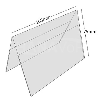 Plastový stojánek A 75 x 105 (A7) na šířku antireflexní