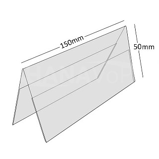 Plastový stojánek A 50 x 150 na šířku antireflexní