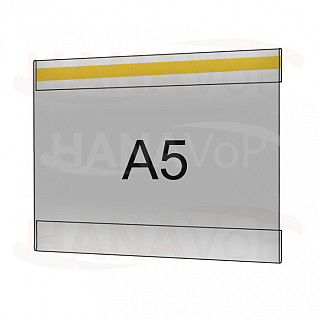 Plastová kapsa antireflexní A5 na šířku typ C 1x pěnová samolepka