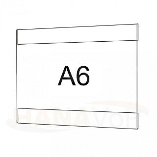 Plastová kapsa A6 na šířku typ C