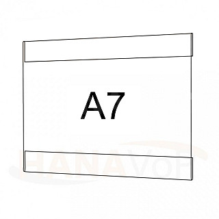 Plastová kapsa A7 na šířku typ C