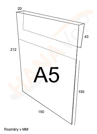 PVC držák závěsný  A5V