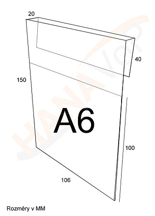 PVC držák závěsný  A6V