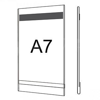 Plastová kapsa O A7 s magnetickou páskou