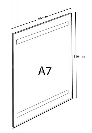 Plexi kapsa samolepka A7 na výšku