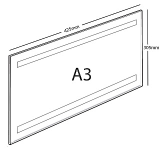 Plexi kapsa samolepka A3 na šířku