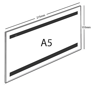 Plexi kapsa magnet A5 na šířku