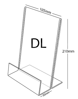 Plexi stojánek zásobník DL na výšku ( s přednosem )