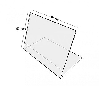 Plastový stojánek L 60 x 90 na šířku antireflexní