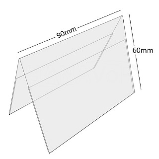 Plastový stojánek A 60 x 90 na šířku antireflexní