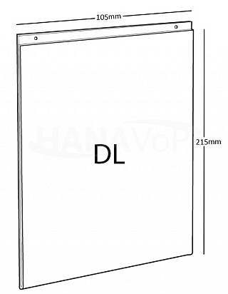 Plexi tabulka DL na výšku