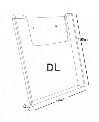 Plexi zásobník na zeď DL (A6)