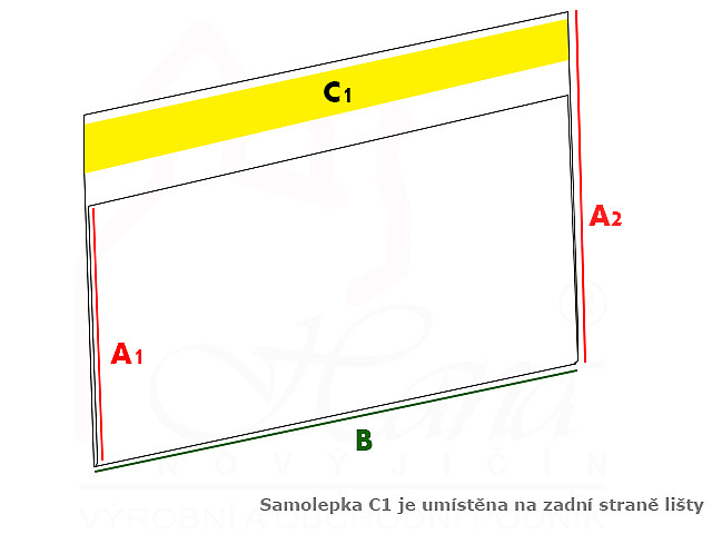 Regálová lišta - jednoduchá