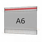 Plastová kapsa antireflexní A6 na šířku typ C 1x čirá samolepka