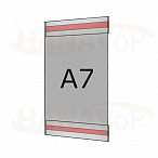 Plastová kapsa antireflexní A7 na výšku typ C 2x čirá samolepka
