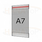 Plastová kapsa antireflexní A7 na výšku typ C 1x čirá samolepka