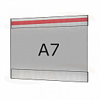Plastová kapsa antireflexní A7 na šířku typ C 1x čirá samolepka