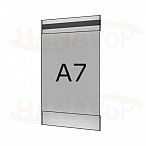 Plastová kapsa antireflexní A7 na výšku typ C 1x magnet