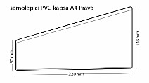 PVC Kapsa šikmá A4