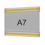 Plastová kapsa antireflexní A7 na šířku typ C 2x pěnová samolepka