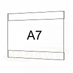 Plastová kapsa A7 na šířku typ C