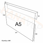 PVC držák závěsný  A5Š