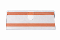 PLASTOVÝ DRŽÁK NA BEDNY 04 - čirá samolepka