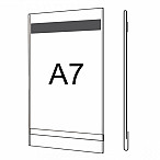 Plastová kapsa O A7 s magnetickou páskou