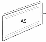 Plexi kapsa samolepka A5 na šířku