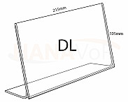 Plexi stojánek L 1/3A4 DL na šířku