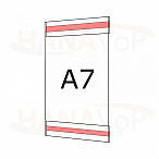 Plastová kapsa A7 na výšku typ C 2x čirá samolepka