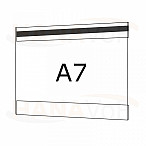 Plastová kapsa A7 na šířku typ C 1x magnet